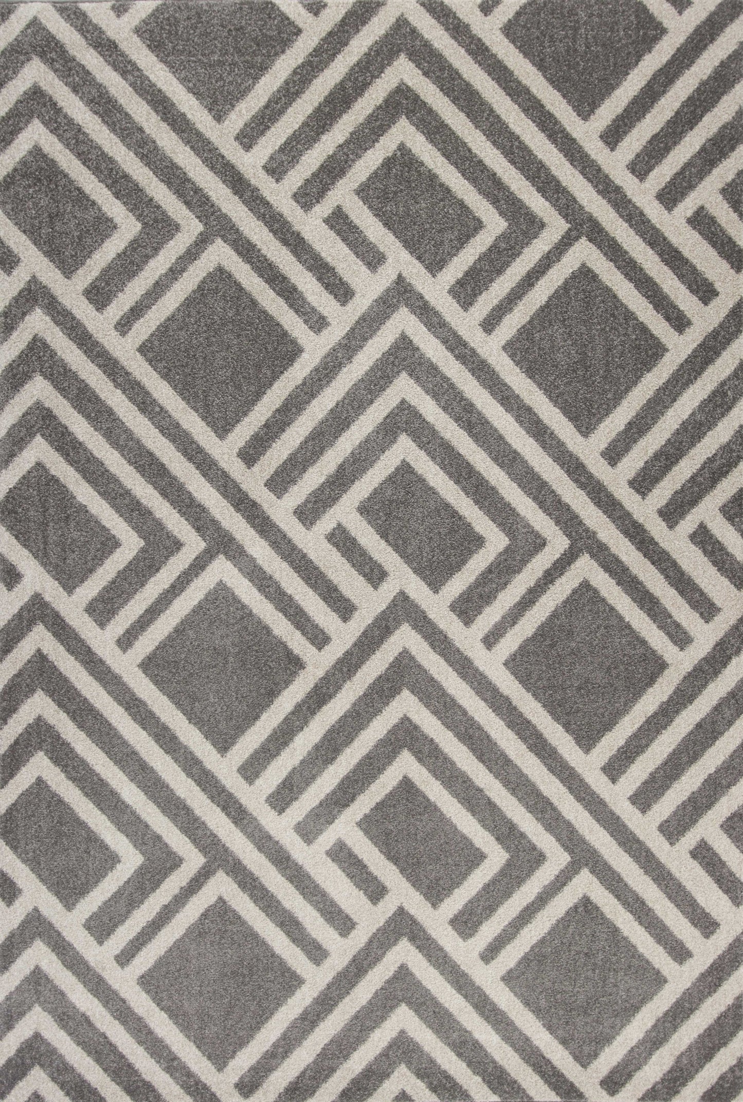 3' X 5' Gray Striped Indoor Outdoor Area Rug