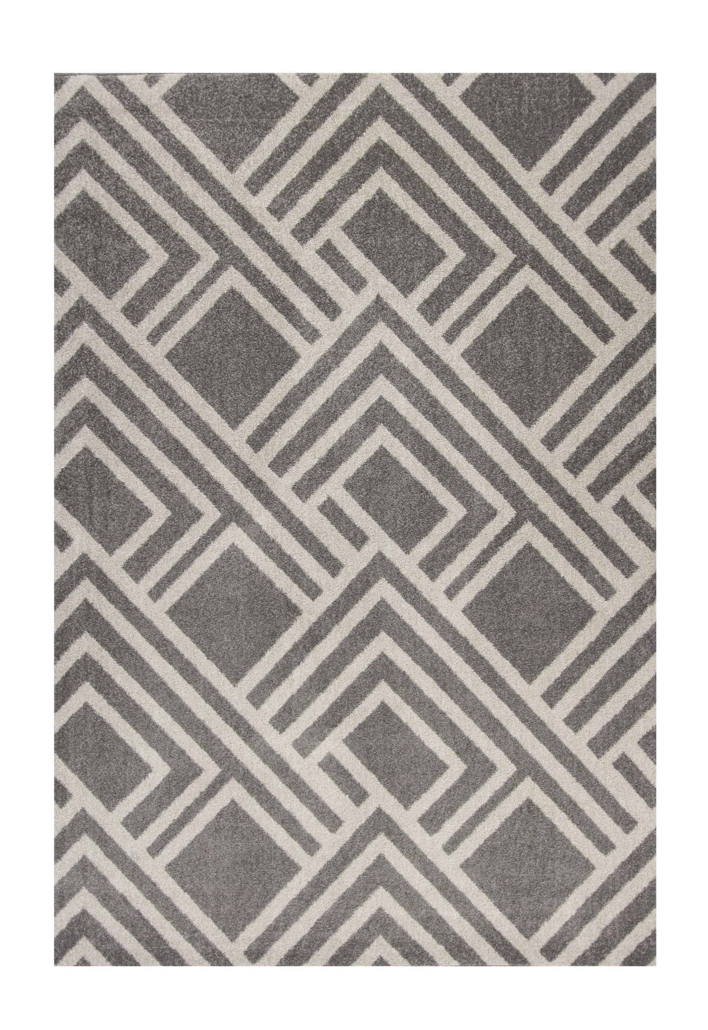 3' X 5' Gray Striped Indoor Outdoor Area Rug