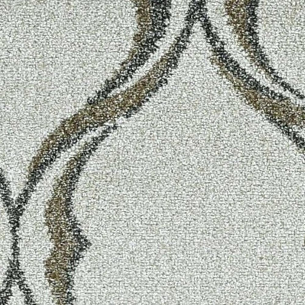 2' X 3' Sand Wavy Line Pattern Accent Rug