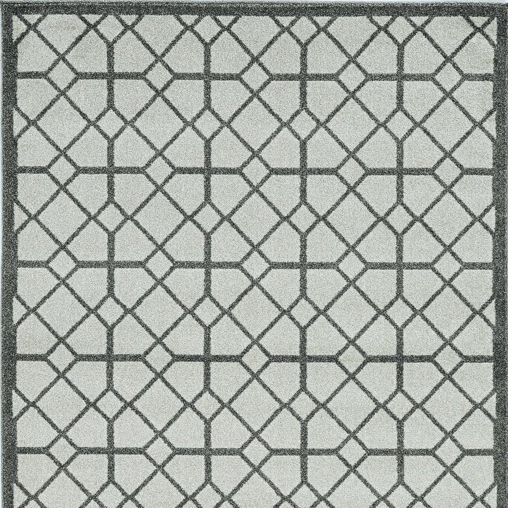 3' X 5' Ivory Or Grey Polypropylene Rug