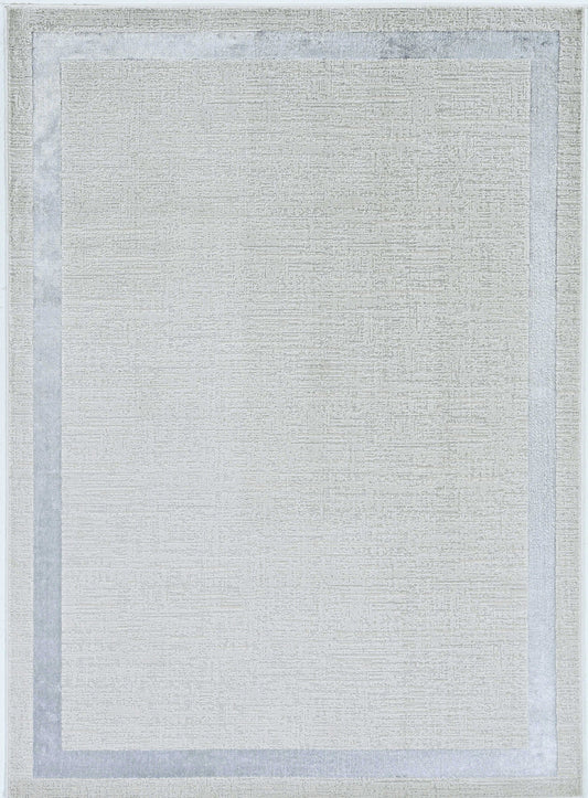 3' X 5' Gray and Ivory Area Rug