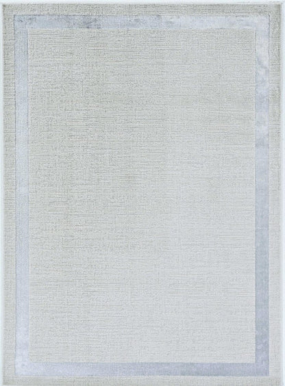 3' X 5' Gray and Ivory Area Rug
