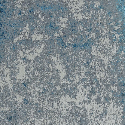 10' X 13' Silver Blue Machine Woven Abstract Smudge Indoor Area Rug