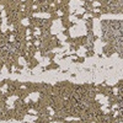 5' X 8' Ivory And Gold Abstract Area Rug