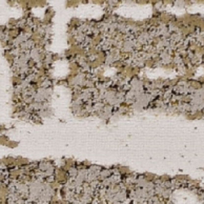 5' X 8' Ivory And Gold Abstract Area Rug