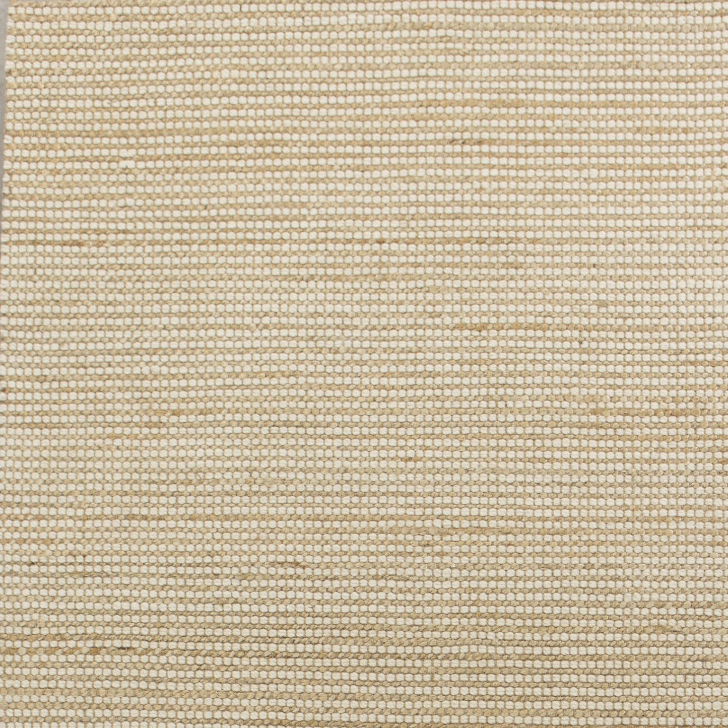 7' X 10' Ivory Hand Woven Wool And Jute Indoor Area Rug