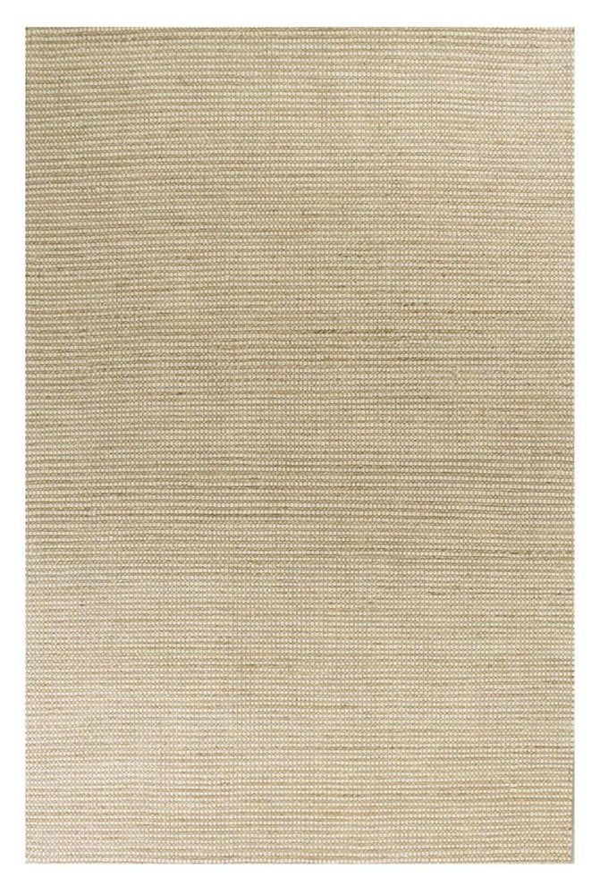 5' X 7' Tan And Ivory Hand Woven Area Rug