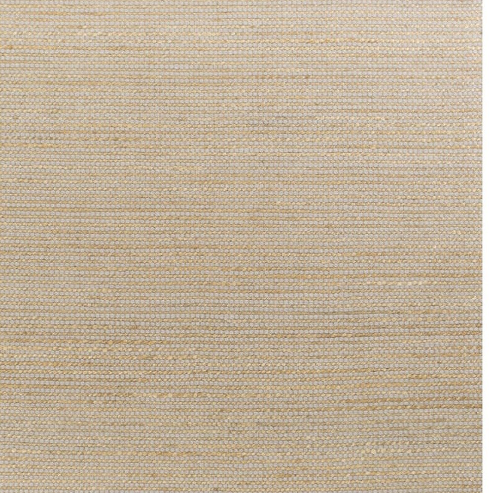 7' X 10' Tan and Ivory Wool Hand Woven Area Rug