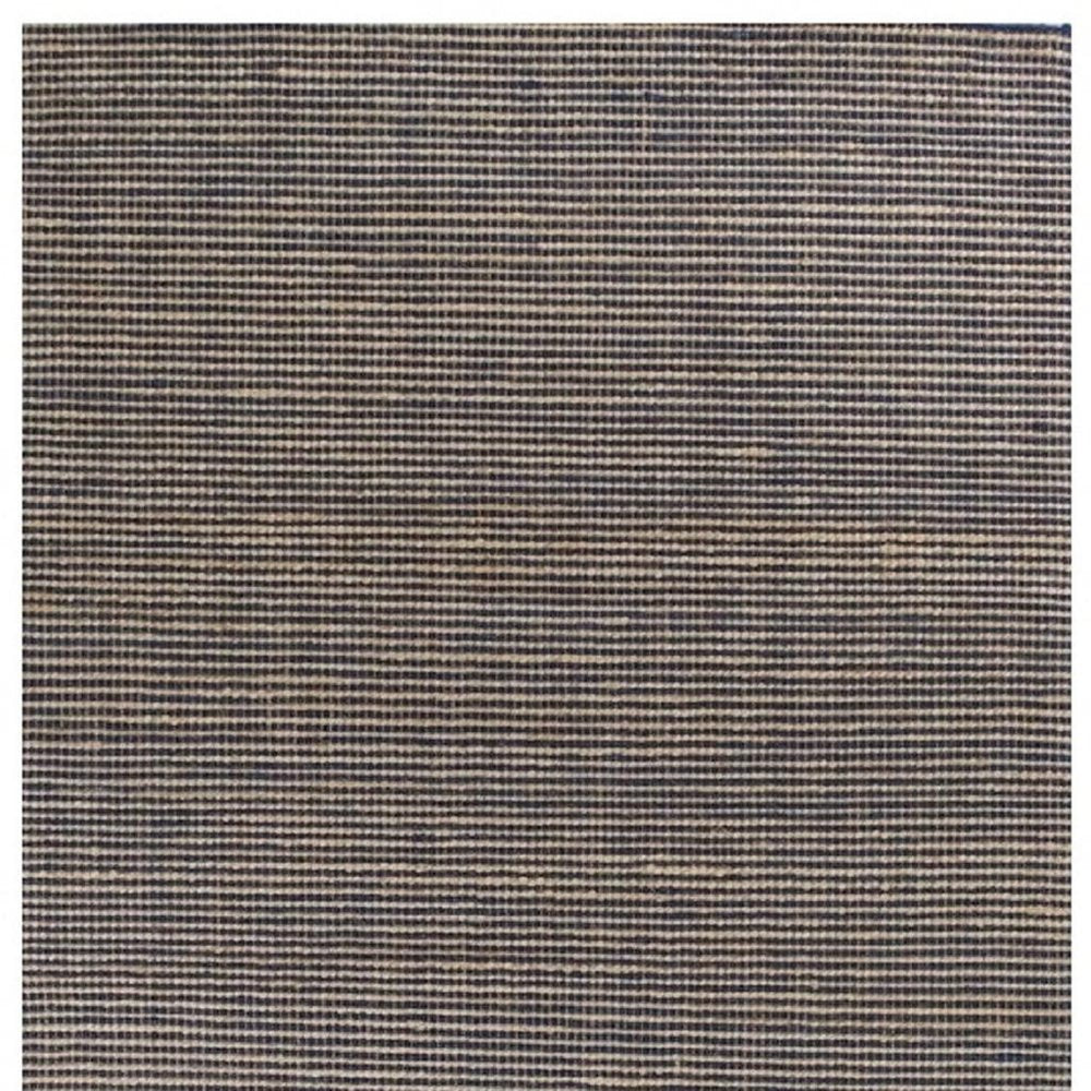 7' X 10' Blue And Beige Abstract Hand Woven Area Rug