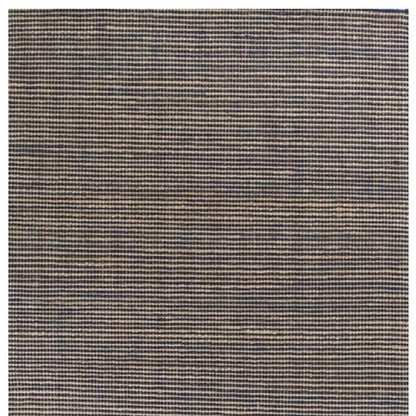 7' X 10' Blue And Beige Abstract Hand Woven Area Rug