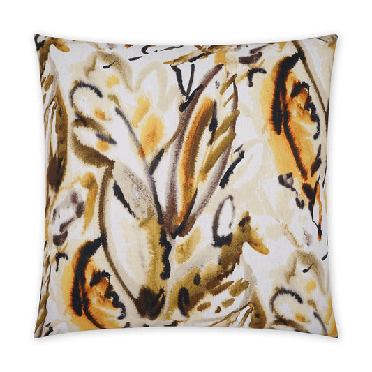 D.V. KAP HOME   24" x 24" Tisane Pillow - Sunflower Abstract, Floral    - 3752-S-2424