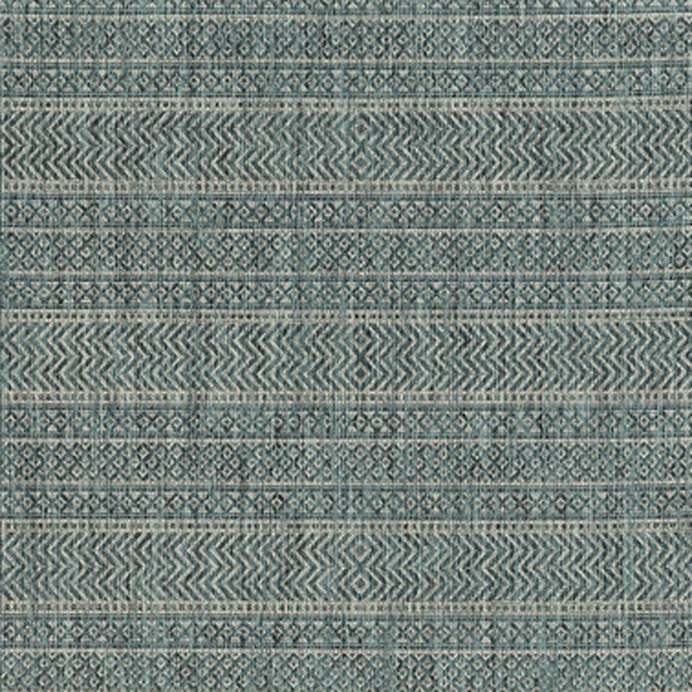 3' X 4' Teal Polypropylene Area Rug