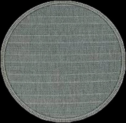 8' Teal Blue Southwestern Indoor Outdoor Area Rug