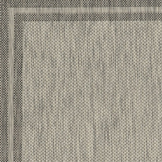 3' X 4' Gray Striped Indoor Outdoor Area Rug
