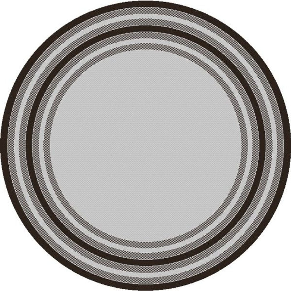 3' X 4' Gray Striped Indoor Outdoor Area Rug