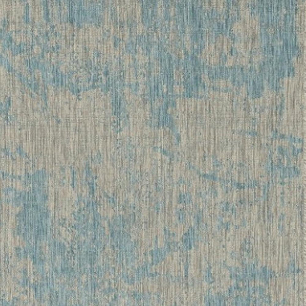 3' X 4' Green And Denim Blue Abstract Area Rug