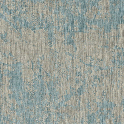8' X 11' Teal Blue Abstract Indoor Outdoor Area Rug