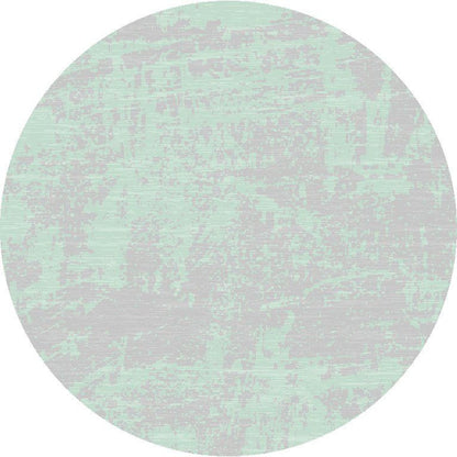 8' X 11' Teal Blue Abstract Indoor Outdoor Area Rug