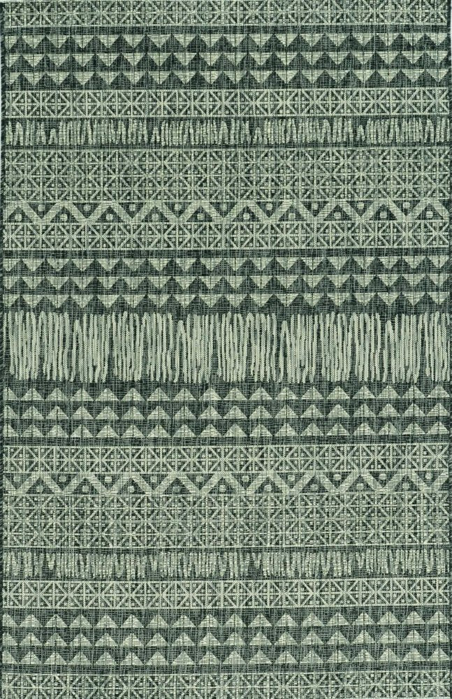 3' X 4' Charcoal Southwestern Indoor Outdoor Area Rug
