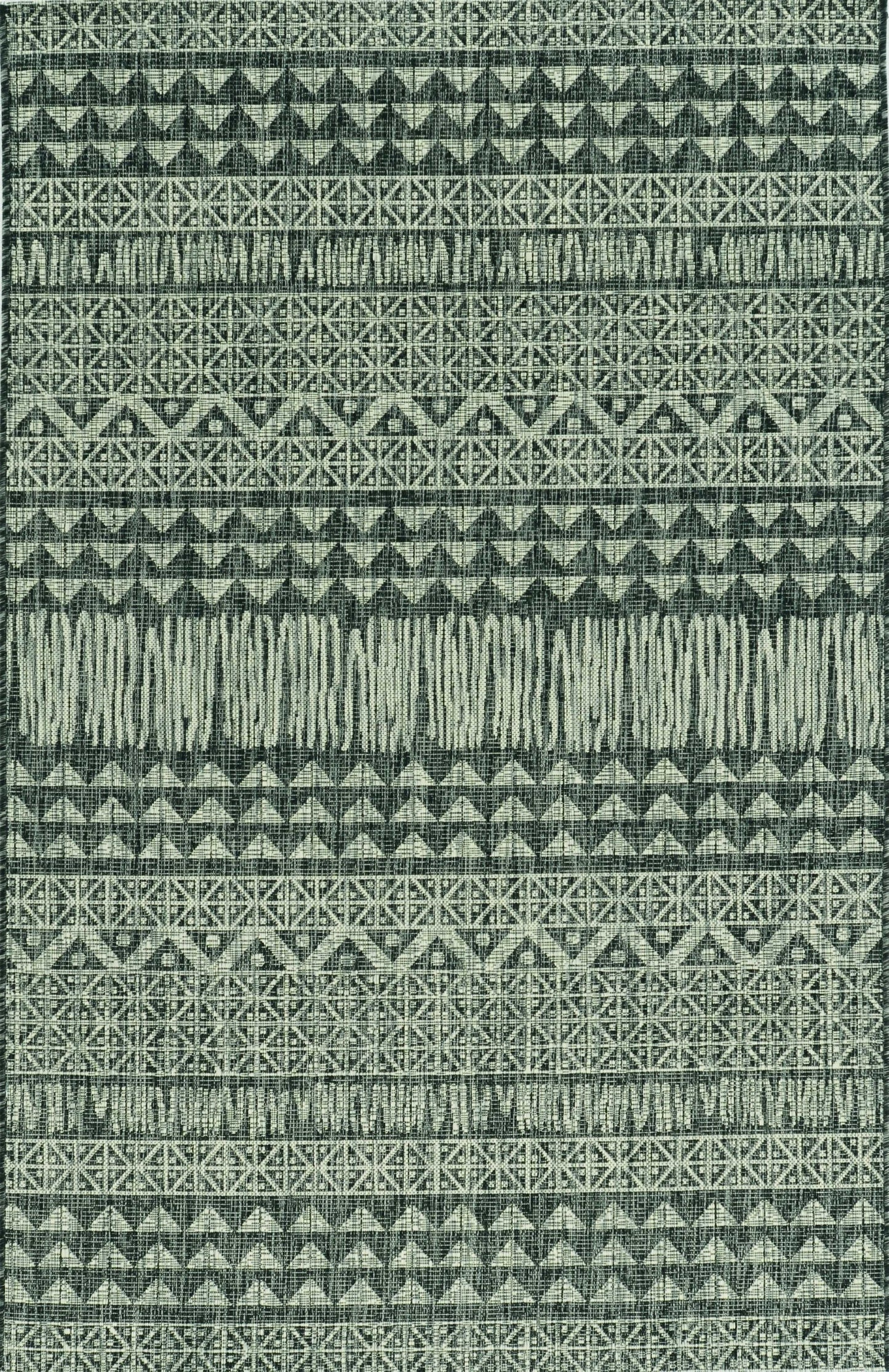 3' X 4' Charcoal Southwestern Indoor Outdoor Area Rug