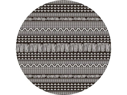 8' X 11' Charcoal Southwestern Indoor Outdoor Area Rug