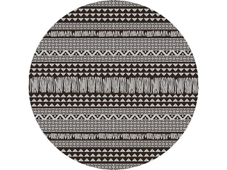 8' X 11' Charcoal Southwestern Indoor Outdoor Area Rug