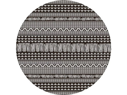 8' X 11' Charcoal Southwestern Indoor Outdoor Area Rug