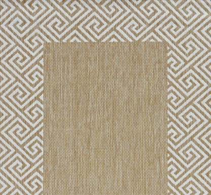 3' X 4' Natural And Beige Geometric Area Rug