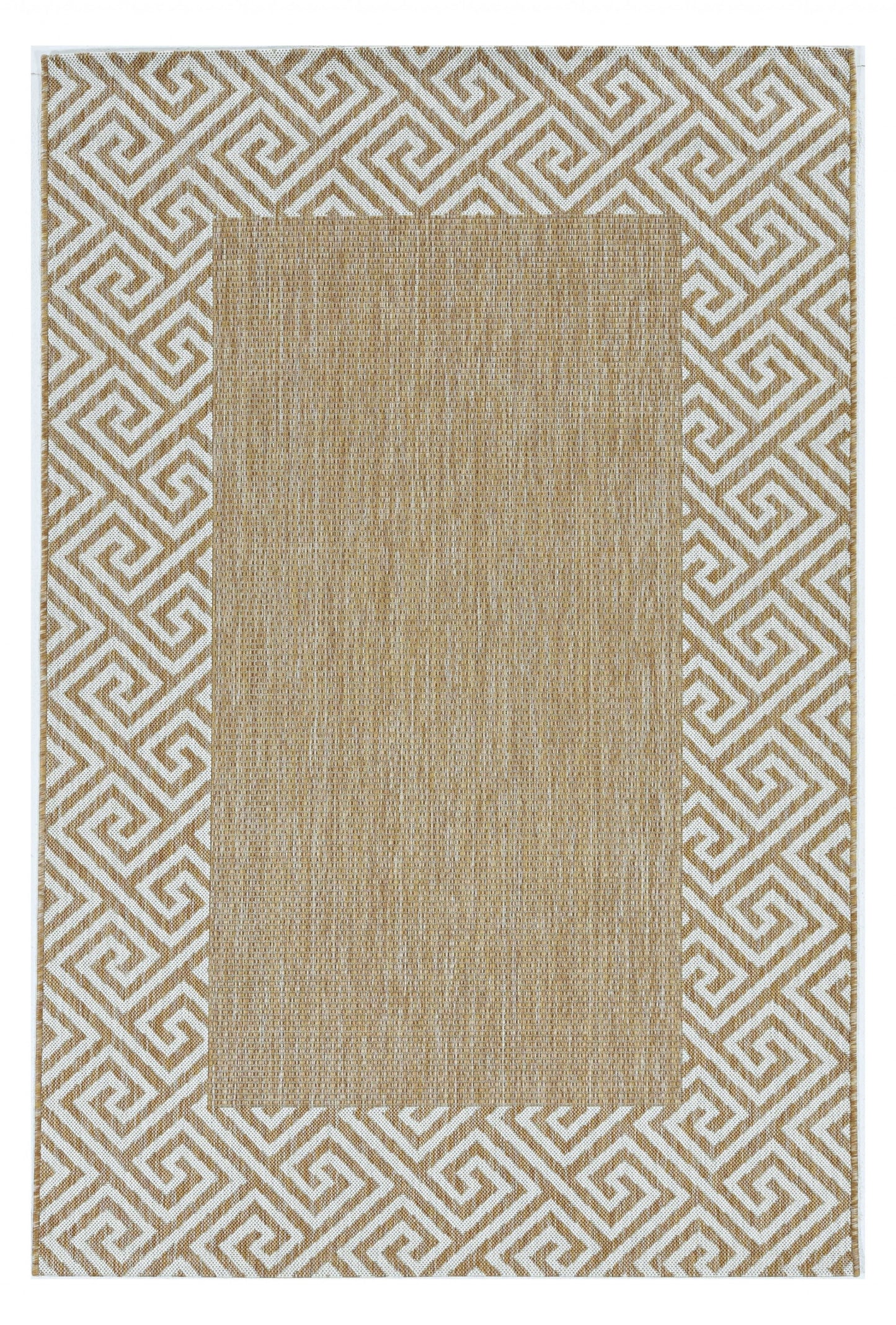 3' X 4' Natural Geometric Area Rug