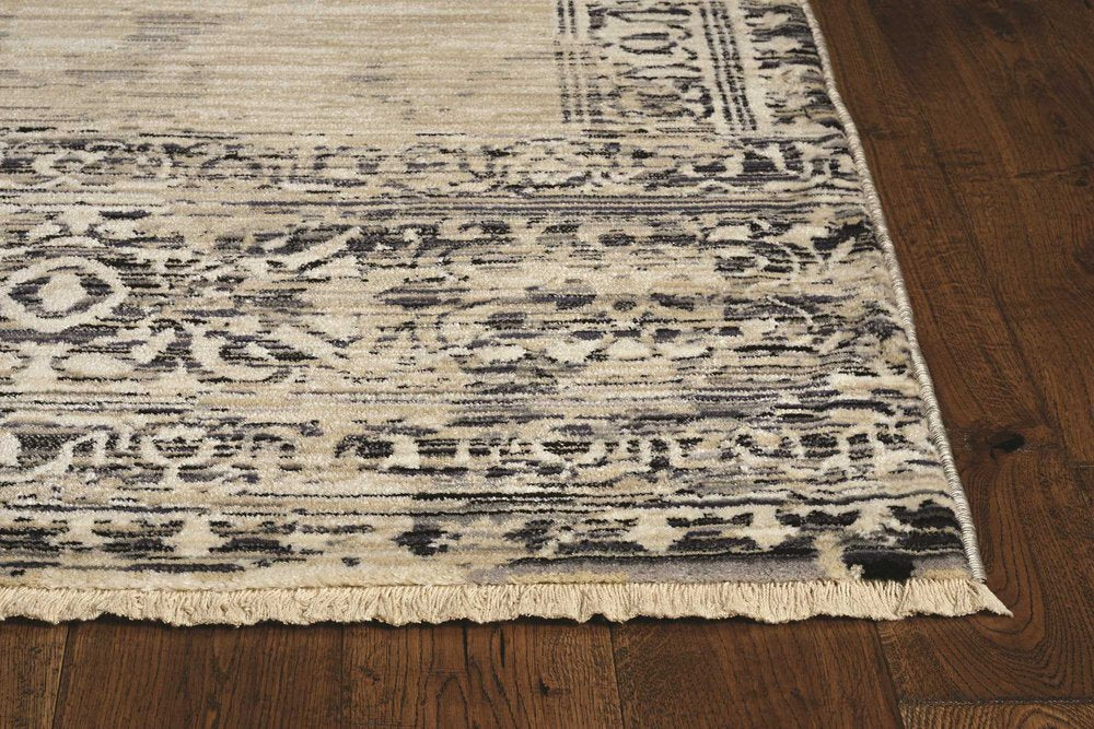 3' X 4' Natural And Beige Geometric Area Rug