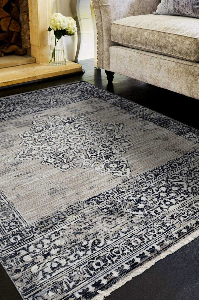 3' X 4' Natural And Beige Geometric Area Rug