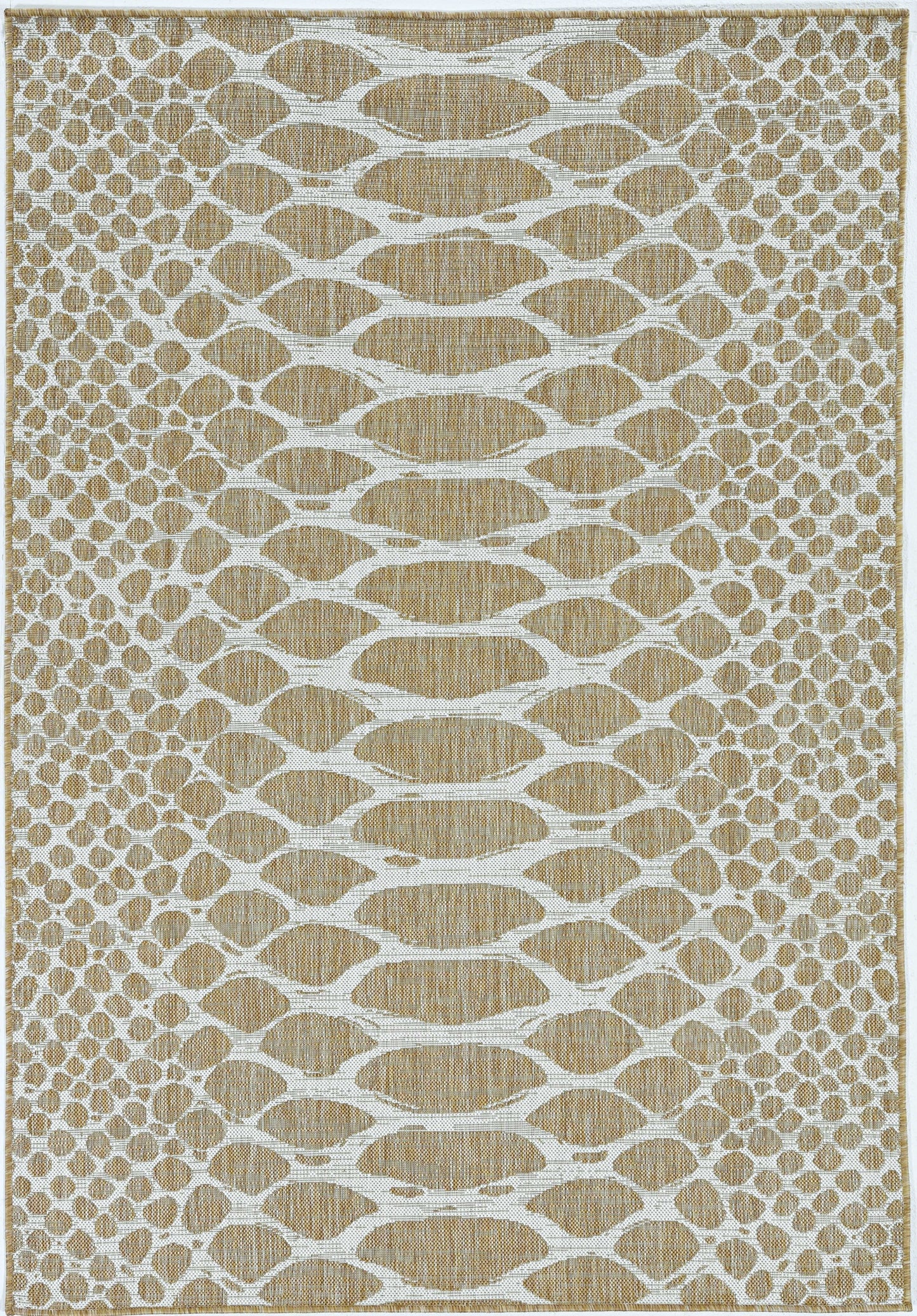 8' X 8' Ivory Abstract Indoor Outdoor Area Rug