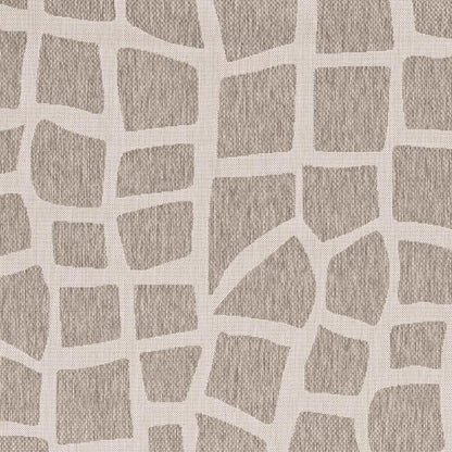 8' X 11' Gray And Ivory Cobblestone Area Rug