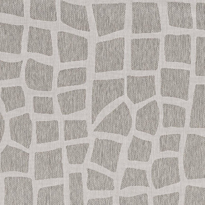 8' X 11' Gray And Ivory Cobblestone Area Rug