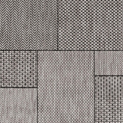 3' X 5' Gray Abstract Indoor Outdoor Area Rug