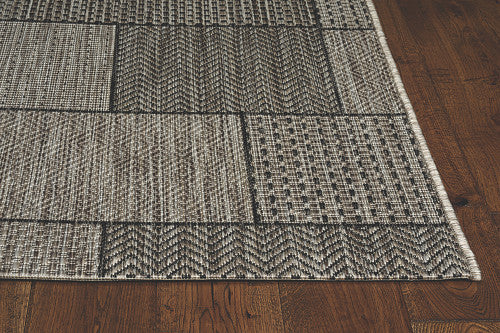 3' X 4' Gray Southwestern Indoor Outdoor Area Rug