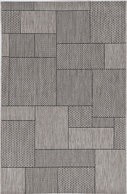 3' X 4' Gray Southwestern Indoor Outdoor Area Rug