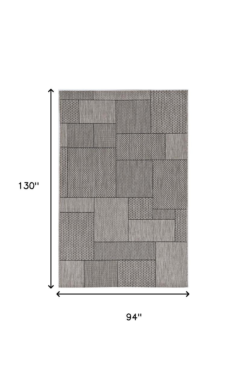 3' X 4' Gray Southwestern Indoor Outdoor Area Rug