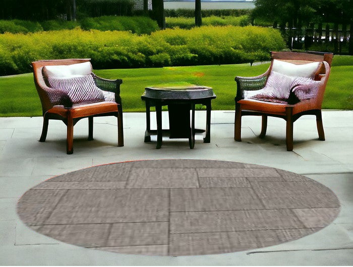 3' X 4' Gray Southwestern Indoor Outdoor Area Rug