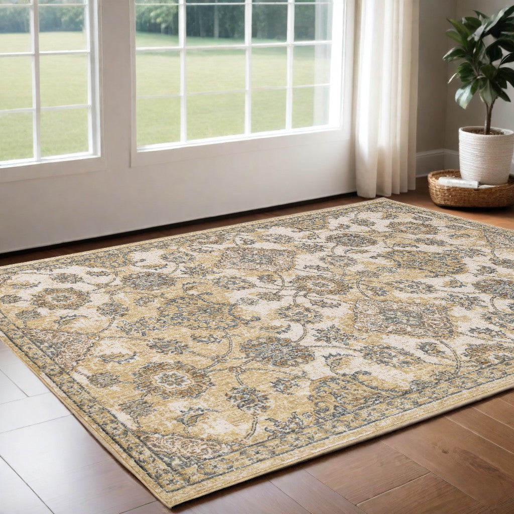 108 X 156 Ivory  Sand Wool Rug