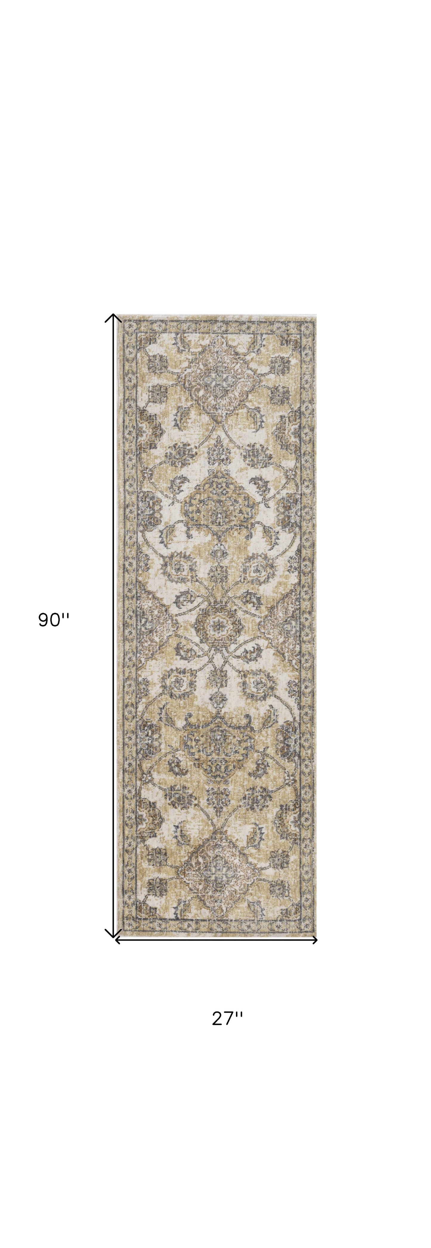 108 X 156 Ivory  Sand Wool Rug