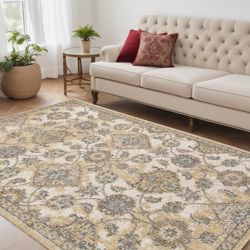 108 X 156 Ivory  Sand Wool Rug