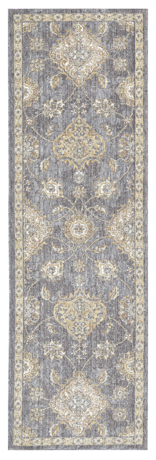 2' X 3' Sage Green Wool Floral Distressed Area Rug