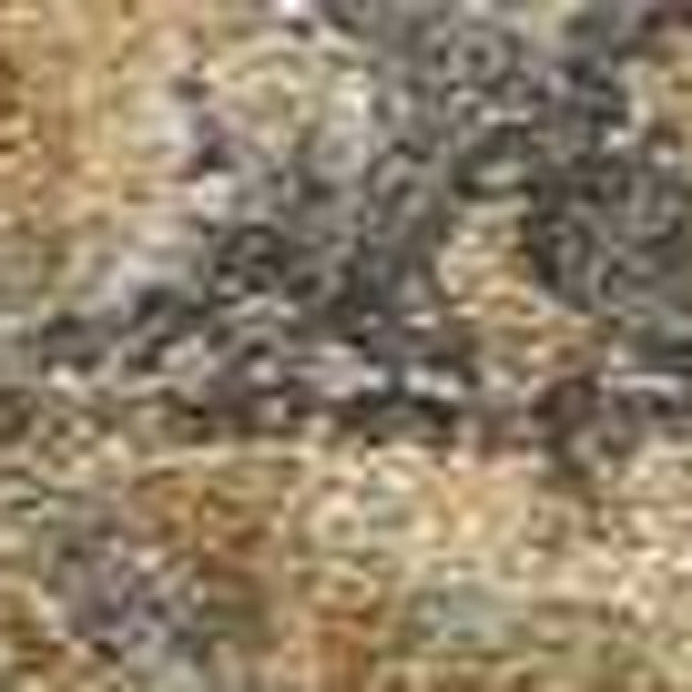 2' X 3' Brown And Gray Wool Medallion Area Rug