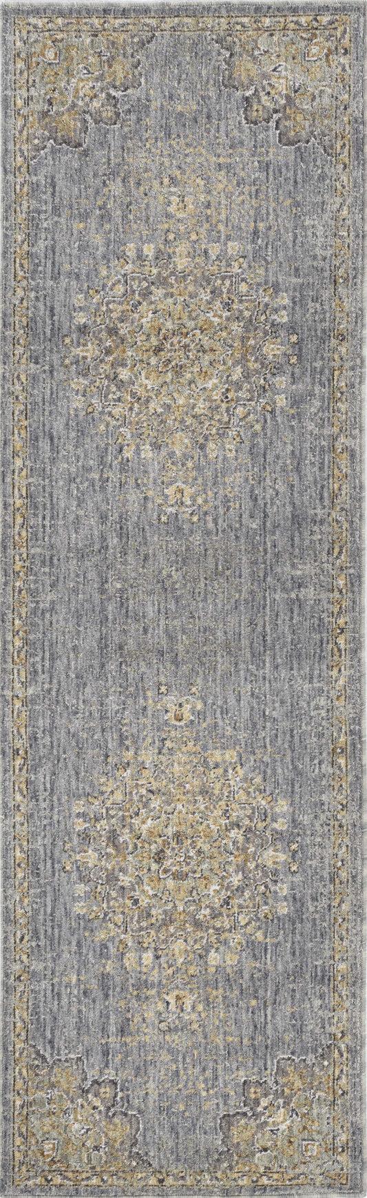 91 X 130 Slate Grey Wool Rug