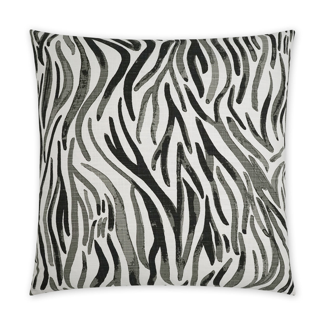 D.V. KAP HOME   24" x 24" Babur Pillow - Onyx Abstract    - 3753-O-2424
