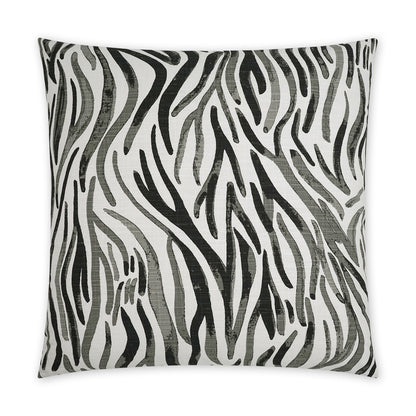 D.V. KAP HOME   24" x 24" Babur Pillow - Onyx Abstract    - 3753-O-2424