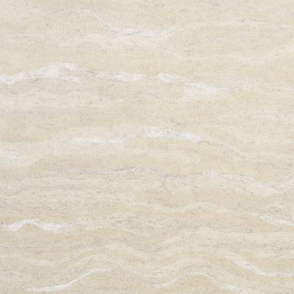 3' X 5' Beige And Ivory Wool Abstract Hand Tufted Area Rug
