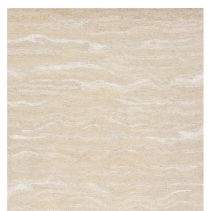 9' X 12' Beige And Ivory Abstract Hand Tufted Area Rug