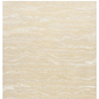9' X 12' Beige And Ivory Abstract Hand Tufted Area Rug